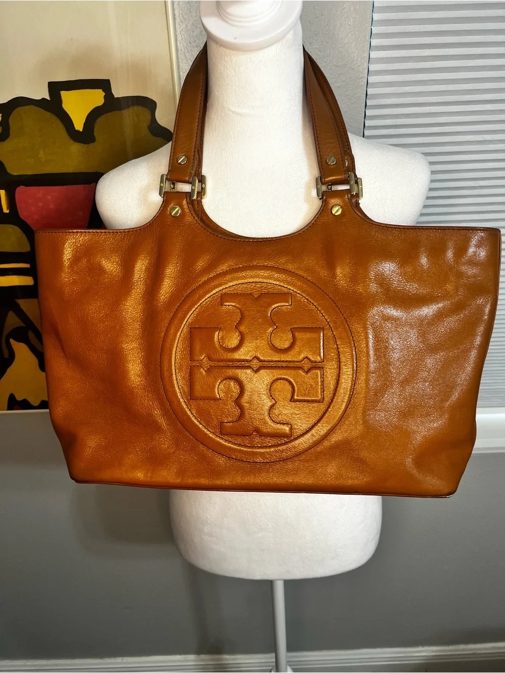 Tory Burch Leather Top Handle Bag Burch
Bombe Leather Tote brown - Picture 2 of 16